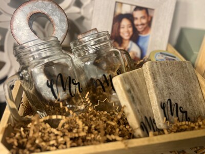 Newly Wed Gift Basket-Wedding Themed - image5